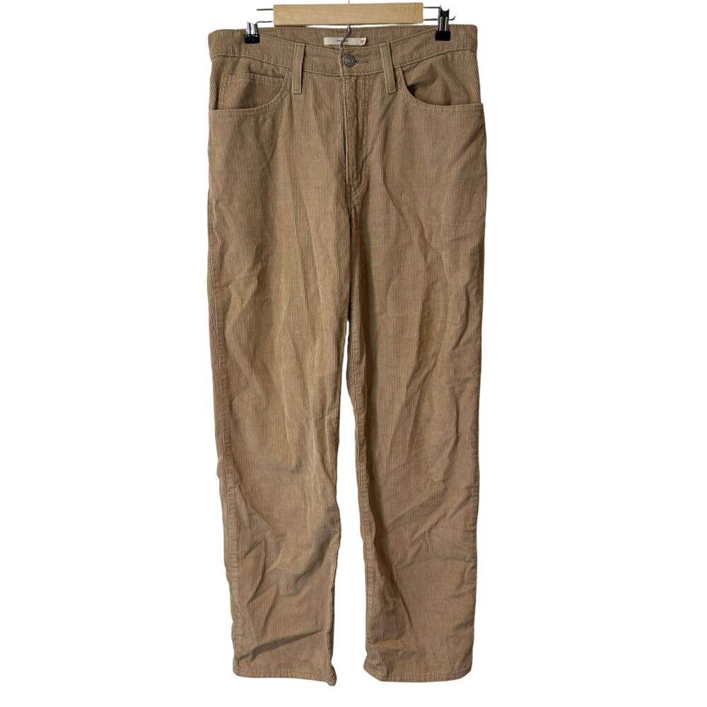 Levi's Women's '94 Baggy Corduroy Pants High Rise Straight‎ Leg Tan 30